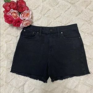 Madewell high rise denim shorts
